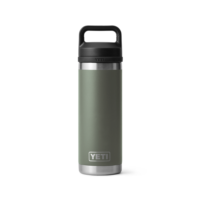 18 oz Water Bottle, Camp Green, large