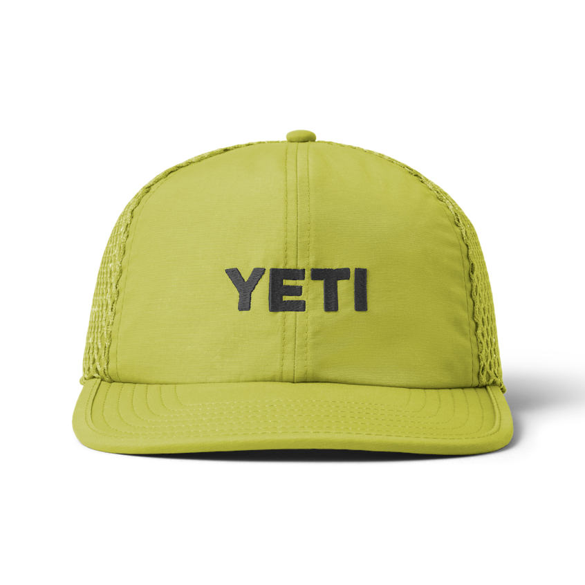 YETI Logo Performance Flat Brim Hat