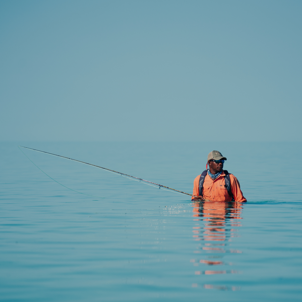 Hunting black fishing rod, Sports Equipment, Fishing on Carousell