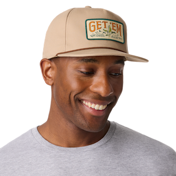 YETI Wetlands Get Em Woven Mid Pro Flat Brim Snapback Hat