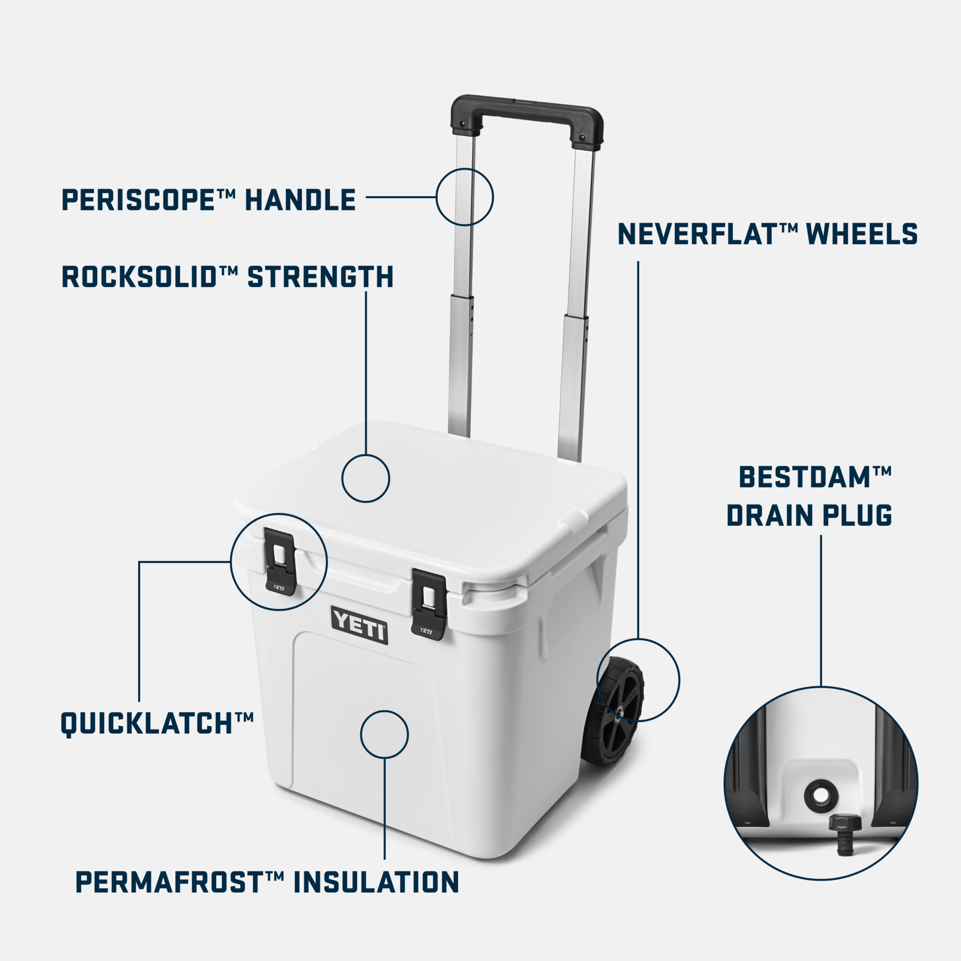 YETI Roadie 48 Rolling Wheeled Cooler