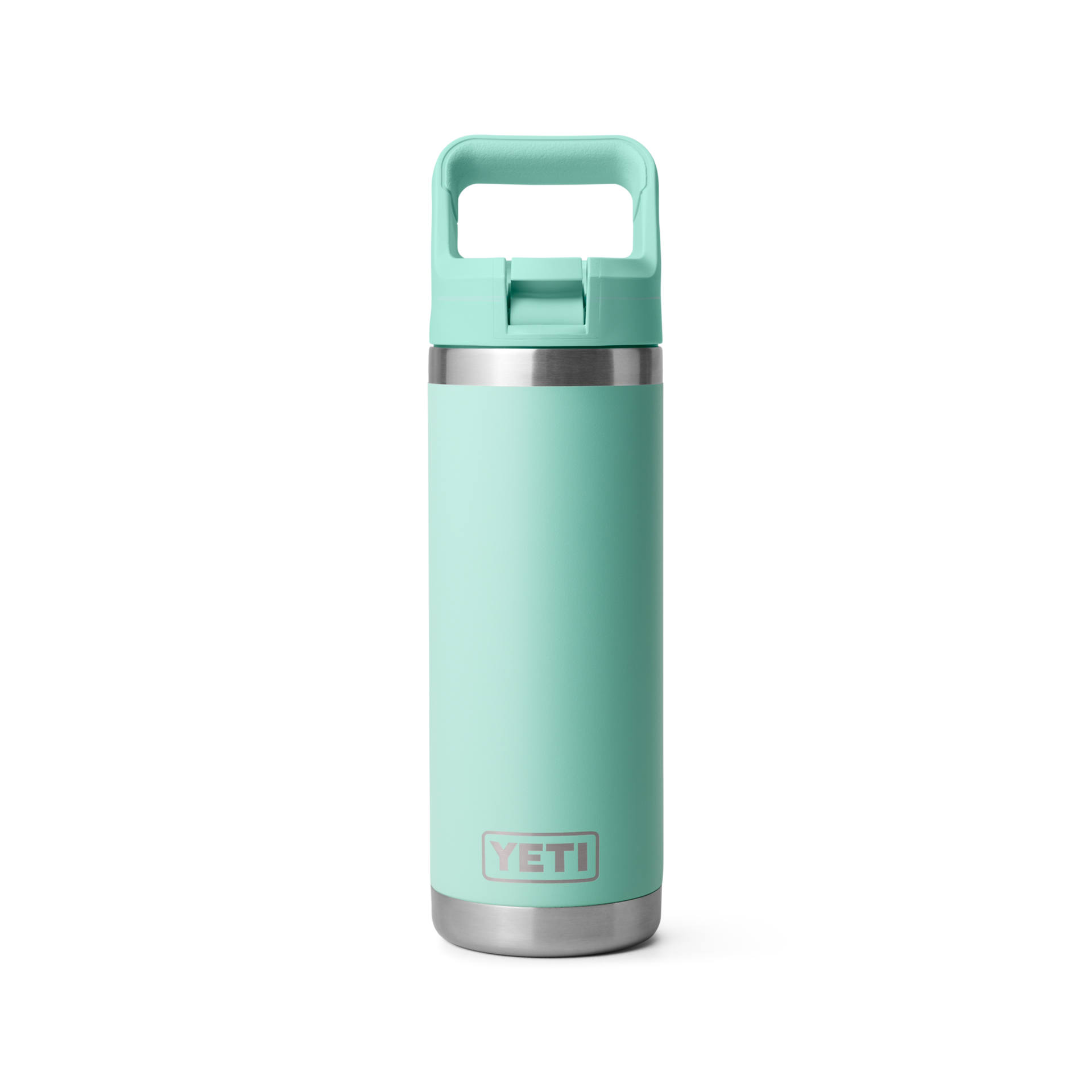 18 oz Water Bottle, Seafoam, large