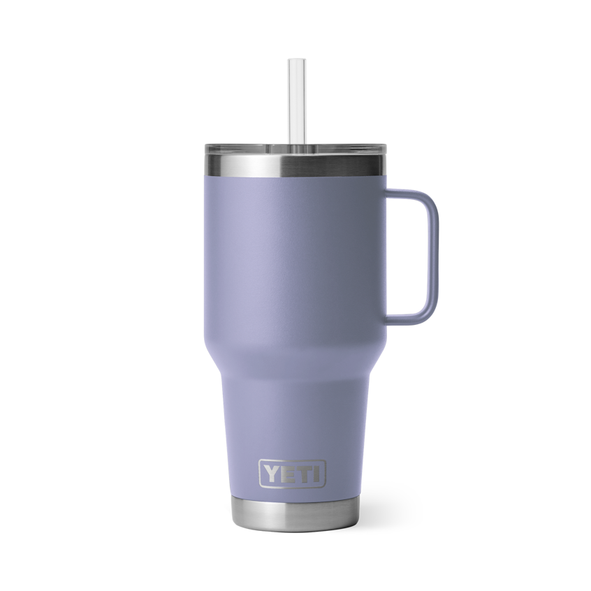 YETI Rambler 25oz Mug with Straw Lid - White - TackleDirect
