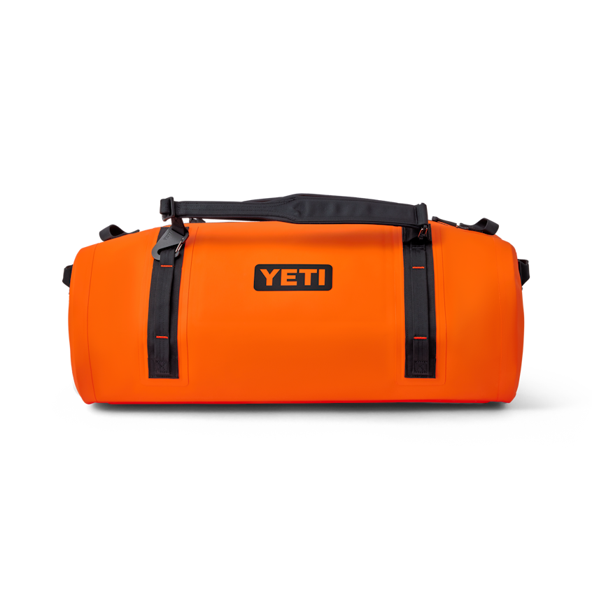 75L Waterproof Duffel, Orange/ Black, large