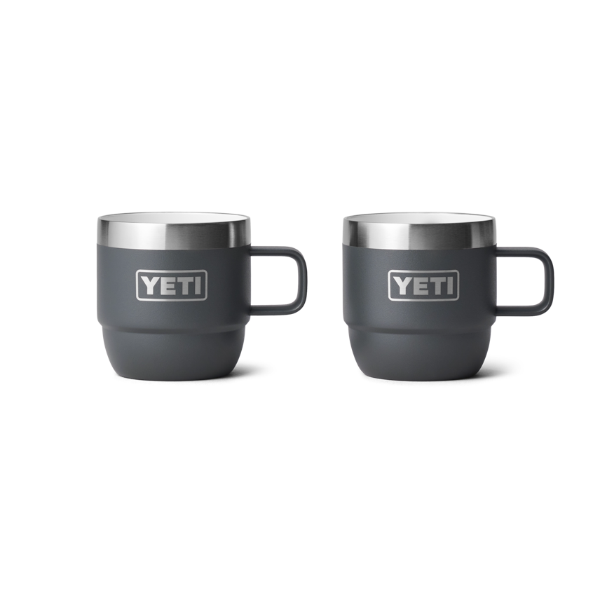 6 oz Stackable Mugs, Charcoal, large