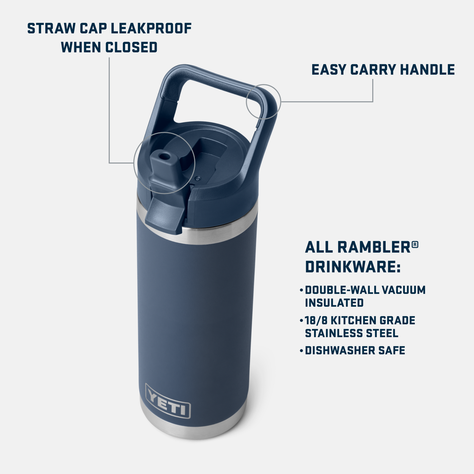 新版 46oz BOTTLE YETI イエティ ネイビー（2025年版 ボトル 弁当箱・水筒