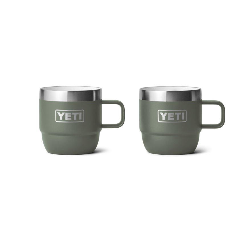 6 oz Stackable Mugs, Camp Green, large