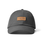 YETI Leather Logo Badge Hat Black