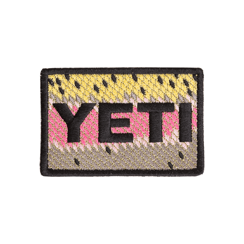 Yeti Rainbow Trout Patch, YETI Rainbow Trout, large
